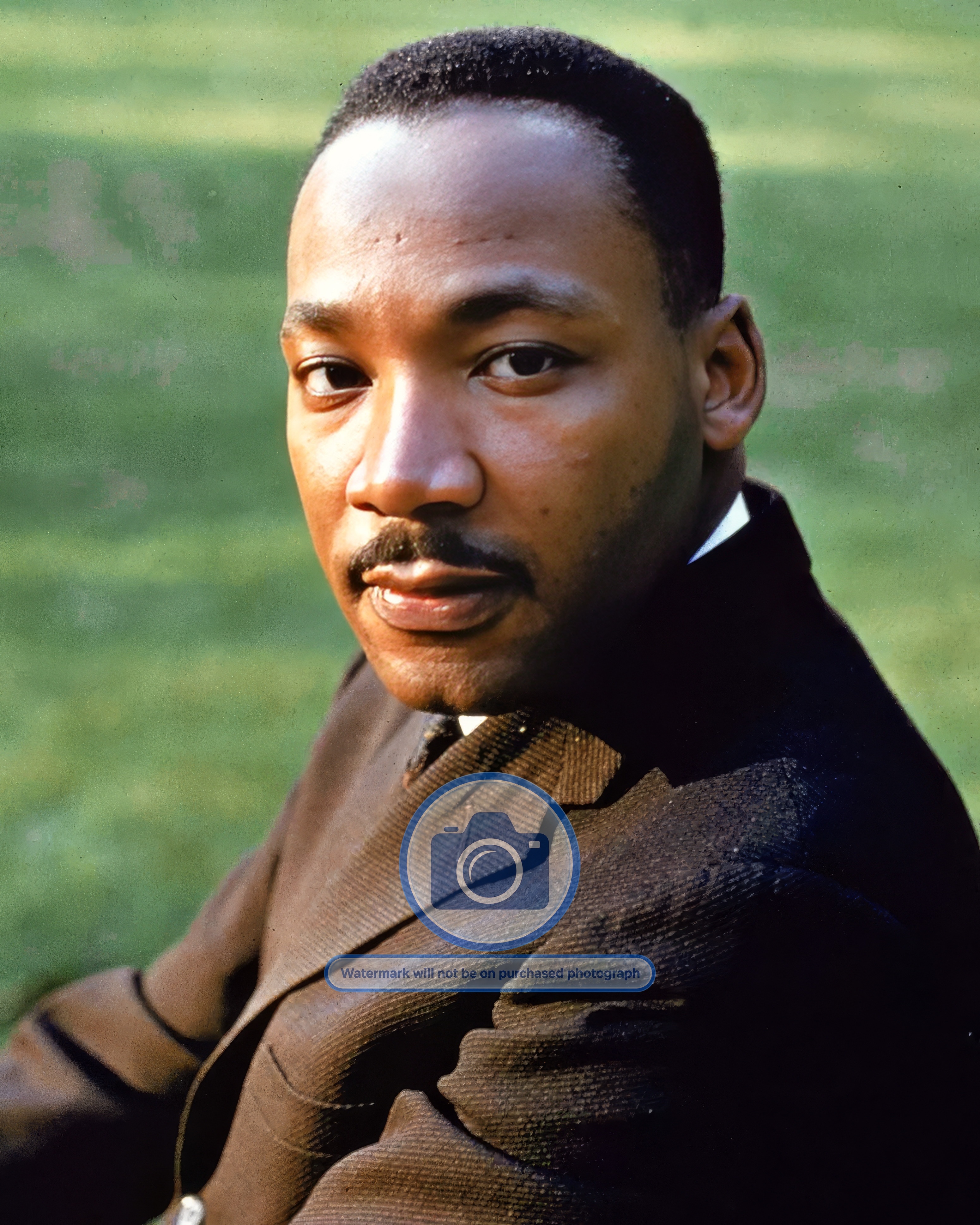MARTIN LUTHER KING JR. CIVIL RIGHTS LEADER COLORIZED 8X10 PHOTO